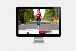 fitness first website design homepage