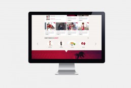fitness first website design homepage