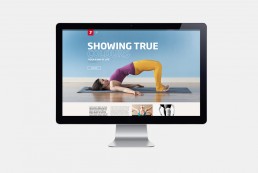 fitness first website design homepage story