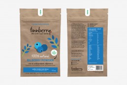 artwork for the finnberry blueberry packaging design