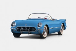 1953 Blue Vintage Chevrolet Corvette EX-122, White wall tyres