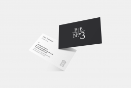 B&B at Number 3 - Business Card